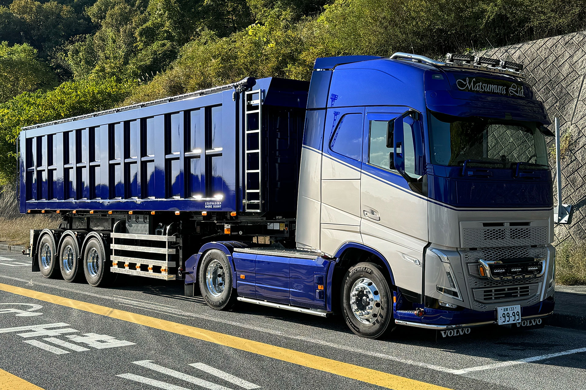 24t積40㎥セミトレーラーダンプ